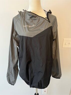 Men's Gray & Black Windbreaker Hoodie hotsuit